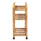 Bali & Pari Delphine Modern Bohemian Natural Rattan Kitchen Cart 239-13429-ZORO - alternate 7